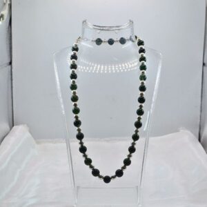 Vòng cổ Ngọc bích | Phối charm bạc |Phù hợp dự tiệc, quà tặng| 57001